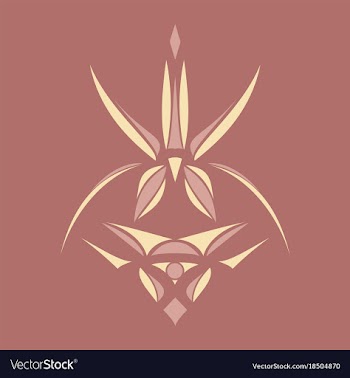 Abstract flower oriental pattern vector image