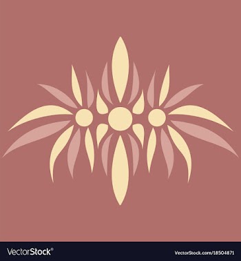 Abstract flower oriental pattern vector image