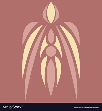 Abstract flower oriental pattern vector image