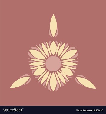 Abstract flower oriental pattern vector image