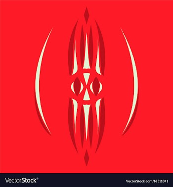 Abstract flower oriental pattern vector image