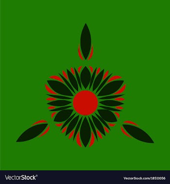 Abstract flower oriental pattern vector image