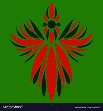 Abstract flower oriental pattern vector image