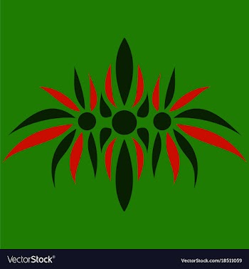 Abstract flower oriental pattern vector image