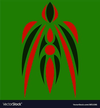 Abstract flower oriental pattern vector image