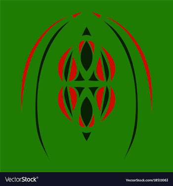 Abstract flower oriental pattern vector image
