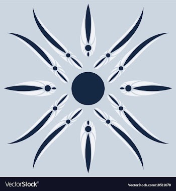 Abstract flower oriental pattern vector image