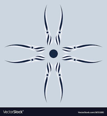 Abstract flower oriental pattern vector image