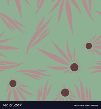 Abstract flower pattern vector image