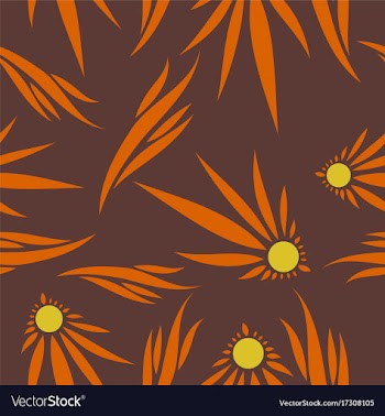 Abstract flower pattern vector image