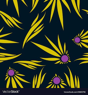 Abstract flower pattern vector image