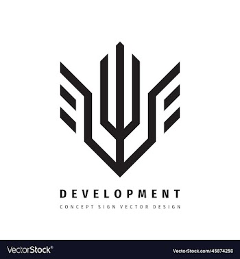 abstract flower plant logo design development