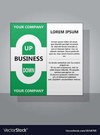 Abstract flyer design background brochure template vector image