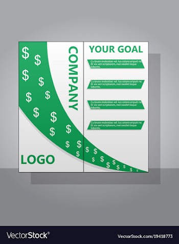 Abstract flyer design background brochure template vector image