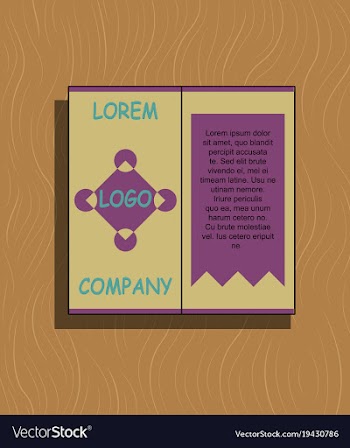 Abstract flyer design background brochure template vector image