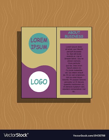 Abstract flyer design background brochure template vector image