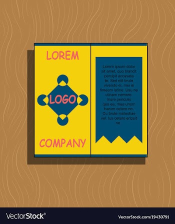Abstract flyer design background brochure template vector image