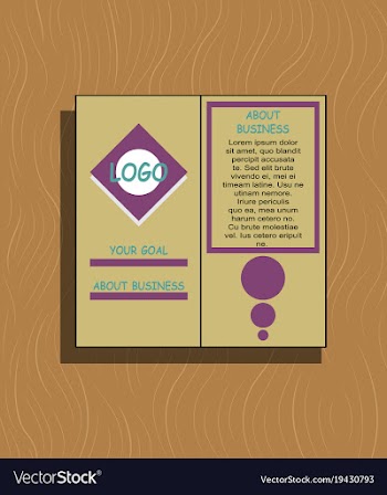 Abstract flyer design background brochure template vector image