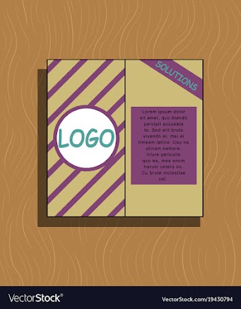 Abstract flyer design background brochure template vector image