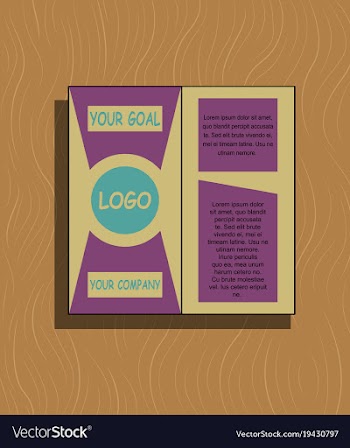 Abstract flyer design background brochure template vector image
