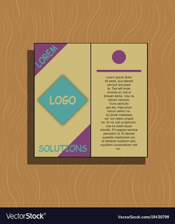 Abstract flyer design background brochure template vector image