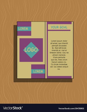 Abstract flyer design background brochure template vector image