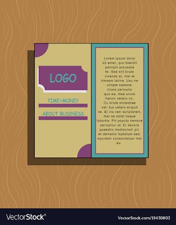 Abstract flyer design background brochure template vector image