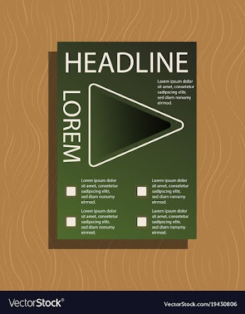 Abstract flyer design background brochure template vector image