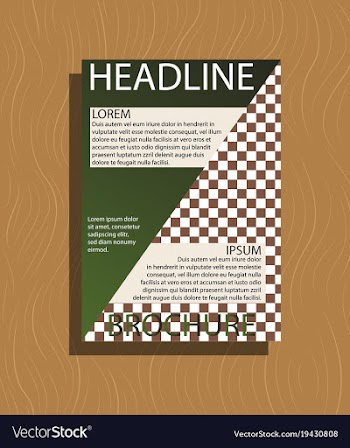 Abstract flyer design background brochure template vector image