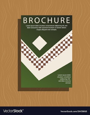 Abstract flyer design background brochure template vector image