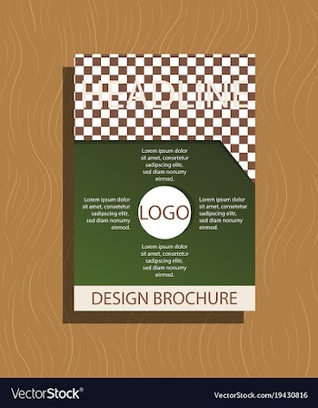 Abstract flyer design background brochure template vector image
