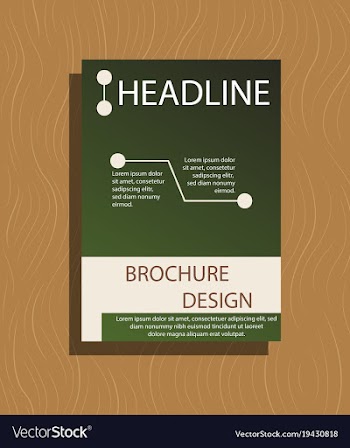 Abstract flyer design background brochure template vector image