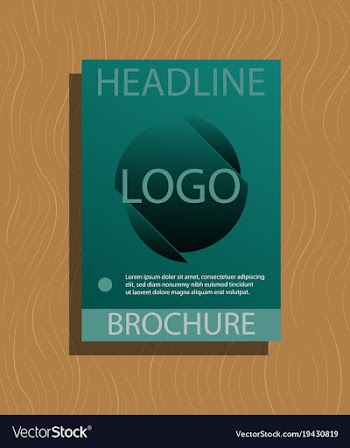 Abstract flyer design background brochure template vector image