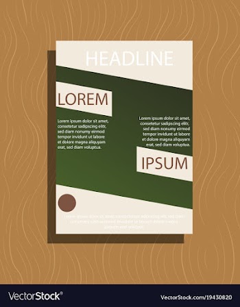 Abstract flyer design background brochure template vector image