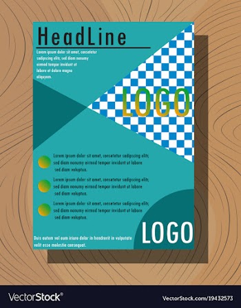 Abstract flyer design background brochure template vector image
