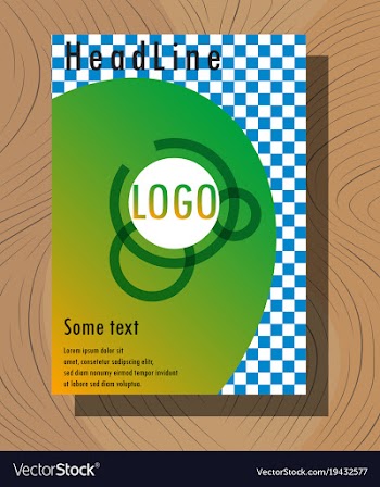 Abstract flyer design background brochure template vector image