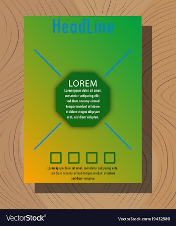 Abstract flyer design background brochure template vector image