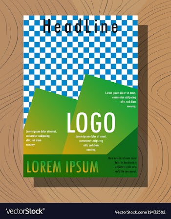 Abstract flyer design background brochure template vector image