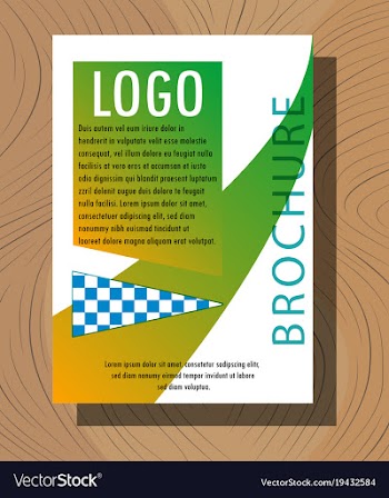 Abstract flyer design background brochure template vector image