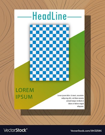 Abstract flyer design background brochure template vector image