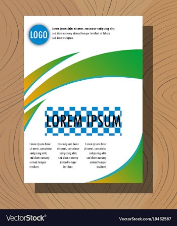 Abstract flyer design background brochure template vector image