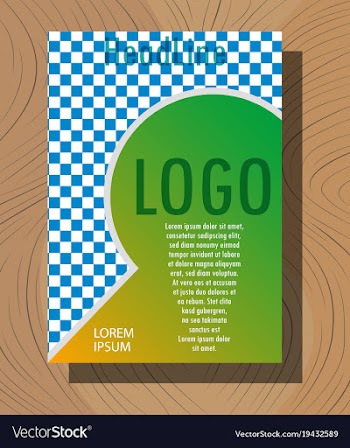 Abstract flyer design background brochure template vector image