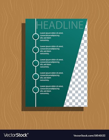 Abstract flyer design background brochure template vector image