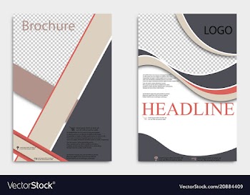 Abstract flyer design background brochure template vector image