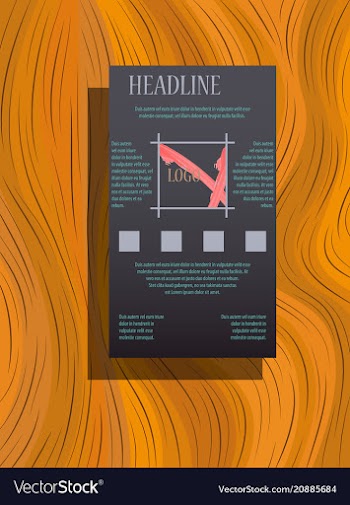 Abstract flyer design background brochure template vector image