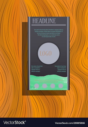 Abstract flyer design background brochure template vector image