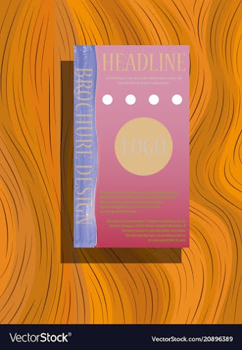 Abstract flyer design background brochure template vector image