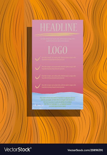 Abstract flyer design background brochure template vector image