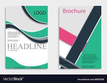 Abstract flyer design background brochure template vector image