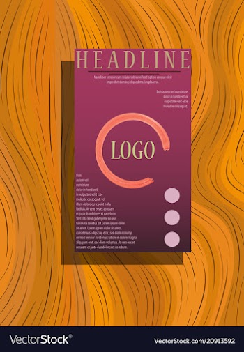 Abstract flyer design background brochure template vector image